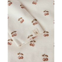LIL ATELIER Bluse Layo Sig Coconut Milk Cherry